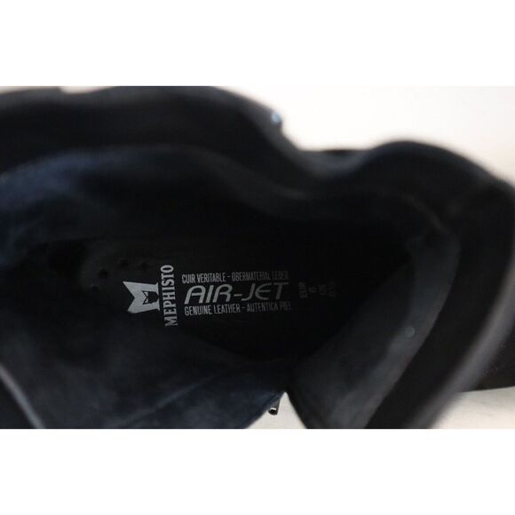 Mephisto Women's Sz 8.5 Black Gianina Suede Ankle Boots w/Buckle - Picture 4 of 10